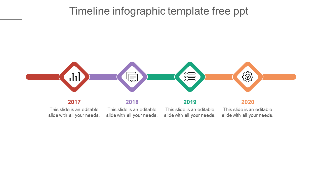 timeline infographic template free ppt